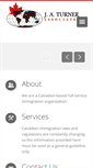 Mobile Screenshot of jaturnerassociates.ca
